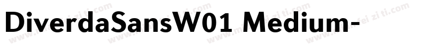 DiverdaSansW01 Medium字体转换